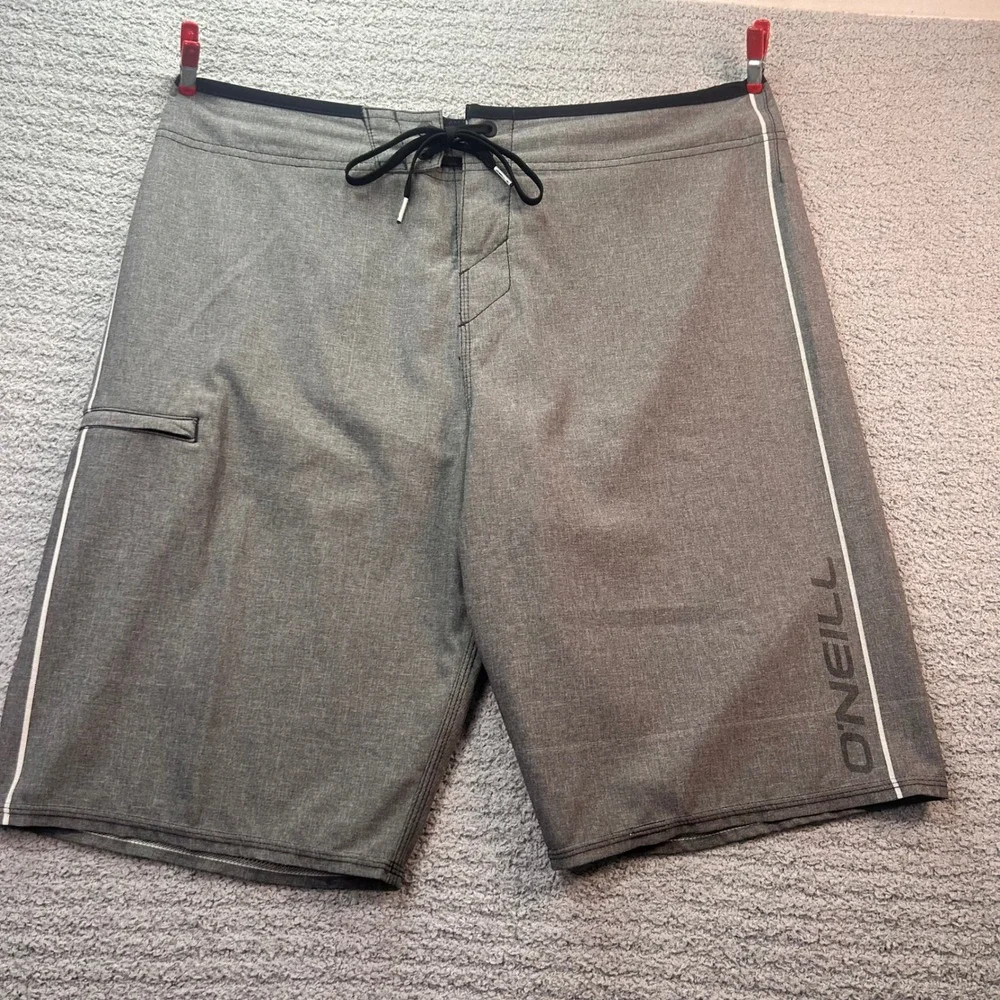 O'Neill Boardshorts Hyperfreak Grey 34 Surf Beach Swim Gorpcore Athletic